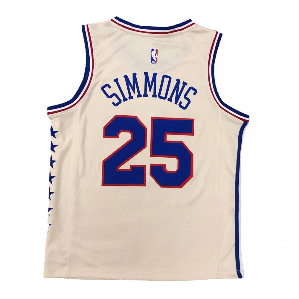 Men's Philadelphia 76ers Ben Simmons #25 2021 Swingman Jersey - Earned Edition-Pro Kit Vault | Brand New 26/27 Sports Jerseys